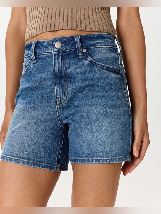 Quince Pants - Quince Women’s Bella Stretch Vintage Shorts Atlantic Blue - Size 25